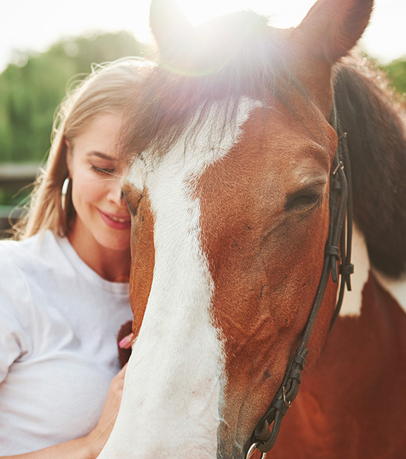 Portrait femme cheval